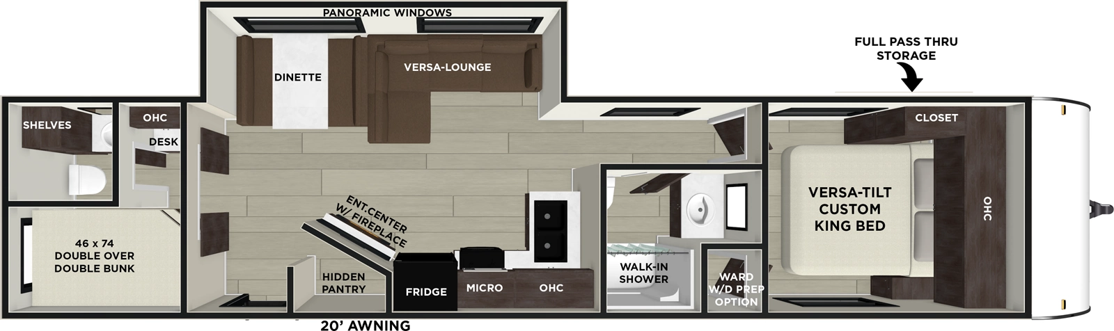 Salem 29BDB - DSO Floorplan